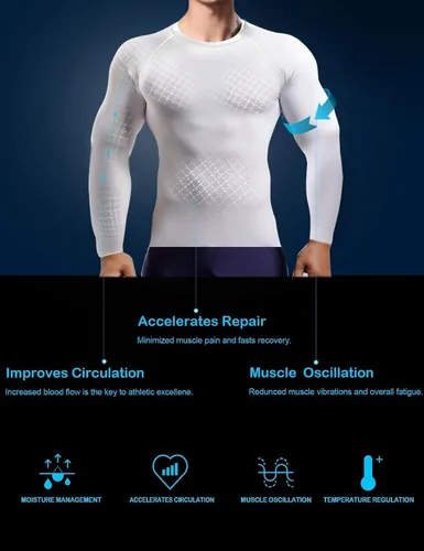 Miniatura 2 de HOPLYNN Paquete de 45 camisetas de compresión de entrenamiento para hombre, manga largacorta, camiseta atlética para deportes