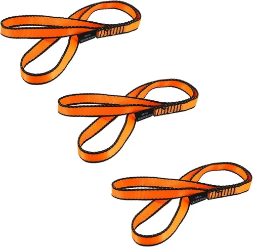 Miniatura 11 de NewDoar 16mm Cuerda de Escalada Certificada UIAA CE, 23KN Certificada EN566, Cordón Utilitario para Escalada en Roca, Creación de Sistemas de Naranja