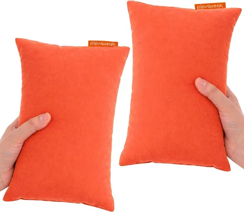 Miniatura 17 de Almohada de microfibra Pipsqueak - Pequeña, Mini, Pequeño - 27.9 x 17.8 cm - Perfecta para viajes, autos, aviones, camping, perros, niños pequeños
