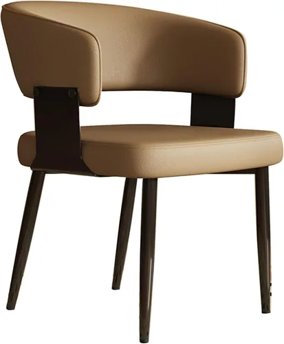 Miniatura 10 de Kitchen Chairs Set of 4, with Carbon Steel Legs and Pu Leather Cushion, Modern Dining Chairs Home, Kitchen, Office, Meetings(White,1pcs)