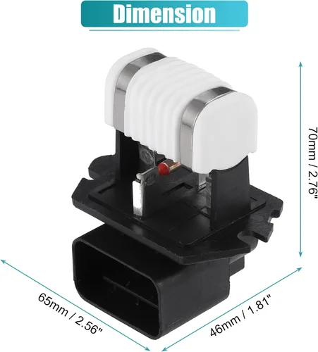 Miniatura 4 de uxcell Resistencia del ventilador de enfriamiento del radiador del motor No.25385-2H650 Módulo de control del calentador del motor del ventilador