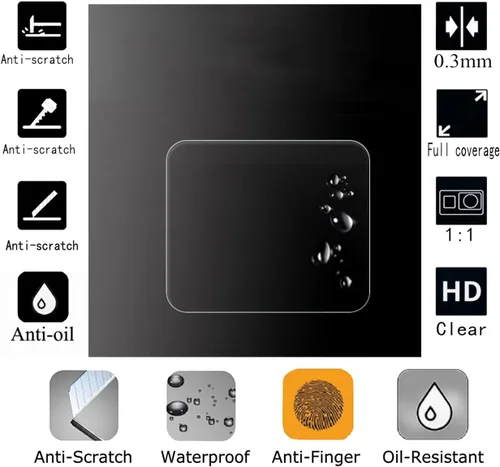Miniatura 6 de Protector de pantalla para DJI RS 3 Mini RS 4 Mini, vidrio templado antiarañazos Clera Hard Protector Film Shield Cover (3 unidades)