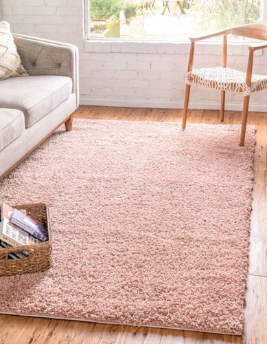 Miniatura 16 de Unique Loom Davos Shag Collection - Alfombra de área, color liso (4 pies 1 pulgada x 6 pies 1 pulgada, rectangular, color pimienta)