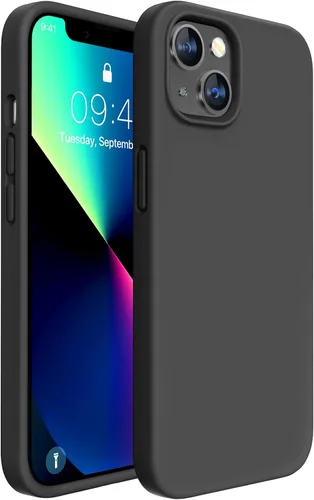 Miracase - Funda diseñada para iPhone 13 con protector de pantalla de vidrio templado y forro de microfibra suave antiarañazos, funda de silicona