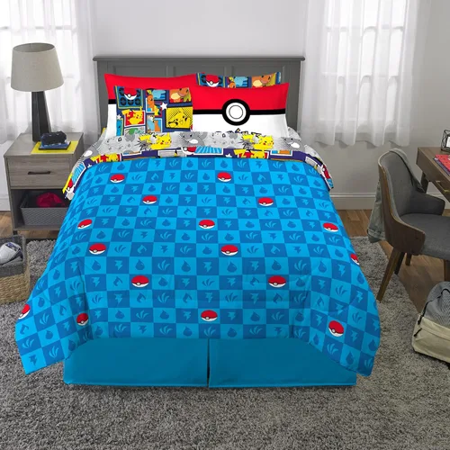 Miniatura 400 de Franco - Juego de edredón y sábanas supersuaves con funda, para niños, 7 piezas, tamaño matrimonial, Five Nights At Freddy's Cinco noches en Freddy's