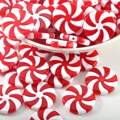 Miniatura 2 de Bastón de Caramelo de Navidad 48 piezas Rojo y Blanco Adornos Colgantes de Menta para Árbol de Navidad para Decoración de Casa Fiesta de Navidad