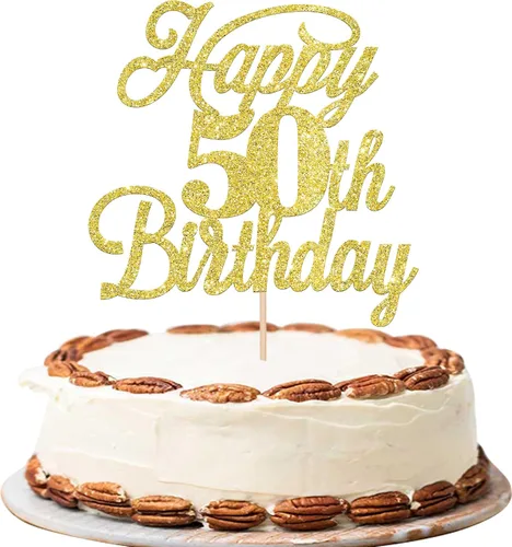 Miniatura 70 de Rsstarxi 1 paquete de decoración para tarta de cumpleaños 8 con purpurina negra de 8 años y fabulosos saludos a 8 años de edad, para celebrar el 8º