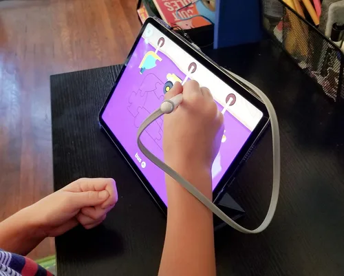 Miniatura 5 de ZoopLoop Correa de Silicona Negra a prueba de arañazos de 20.75 pulgadas para lápices digitales electrónicos (rango de diámetro: 0.27-0.37 pulgadas)