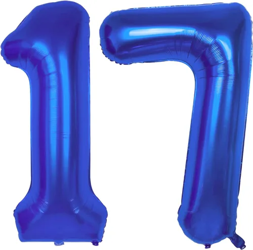 Miniatura 13 de Globos gigantes de 40 pulgadas de color azul marino con el número 0 Globo de 0 dígitos, globos del número 0 Globo azul oscuro 0 para decoración