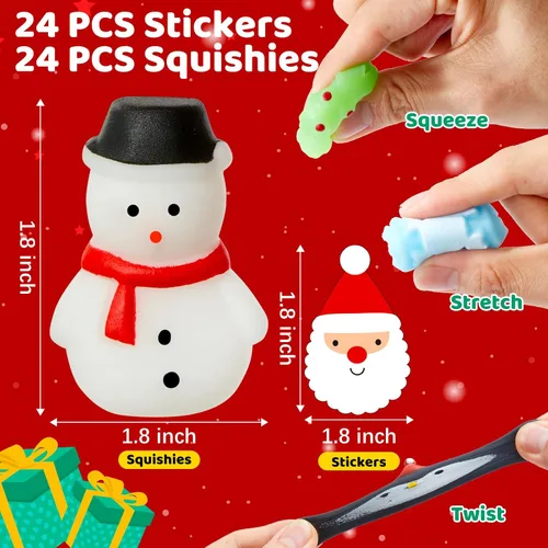 Miniatura 2 de TOANWOD 24 piezas de juguetes esponjosos Mini Mochi para recuerdos de fiesta, juguetes Kawaii para aliviar el estrés, juguetes sensoriales