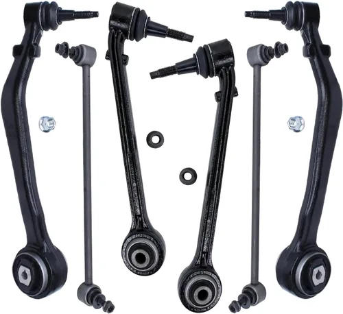Miniatura 13 de Detroit Axle - Kit de extremo delantero para Chrysler 300 Dodge Charger Challenger 2011-2023, 2 brazos de control inferiores traseros 2 varillas