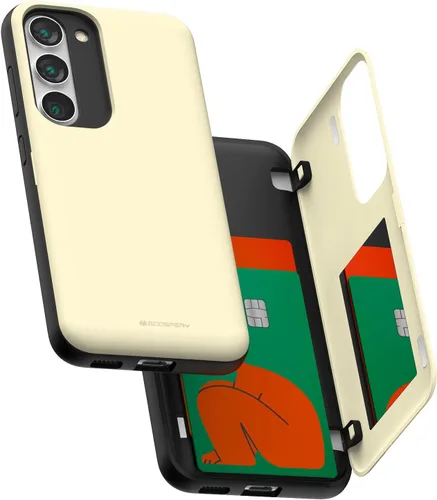 Miniatura 150 de GOOSPERY Funda tipo cartera para Samsung Galaxy S22 Ultra, [tarjetero] parachoques magnético de puerta con cierre automático, cubierta protectora