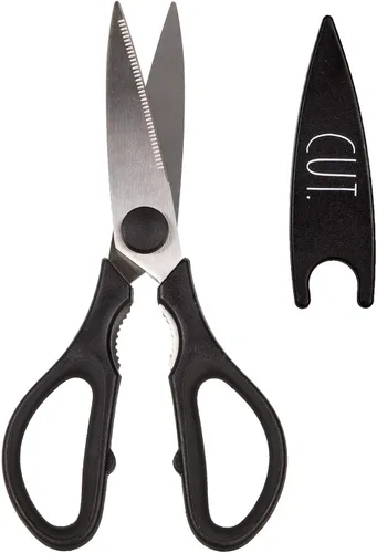 Miniatura 6 de Rae Dunn Tijeras de cocina - Tijeras de cocina de acero inoxidable, tijeras de cocina para cortar carne, pollo, hierbas y productos con cubierta