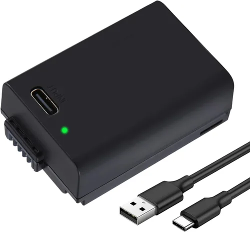 BM Premium Batería EN-EL25 con puerto de carga USB-C integrado compatible con cámaras digitales Nikon Z30, Z50, Z50 II, Z fc