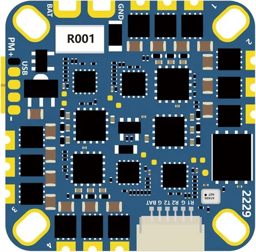 Miniatura 5 de Controlador de vuelo F411 20A ESC AIO 2S-5S BLHELI_S MPU6000 compatible con receptor Frsky/Futaba/Flysky/TBS Crossfire/DSM-X DSM-2 (20A)