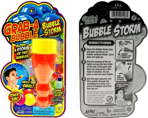 Miniatura 5 de JA-RU Mini soplador de burbujas de mano con solución de burbujas no tóxicas Burbujas táctiles para niños Juguete antiestrés para aliviar