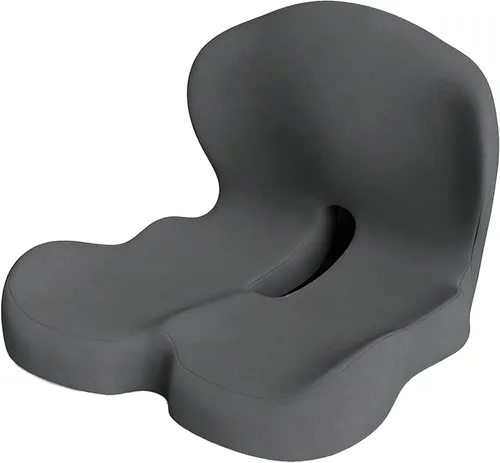 Cojín ortopédico, cojín de asiento para silla de oficina y automóvil, cojines ergonómicos de espuma viscoelástica en forma de L, soporte lumbar y