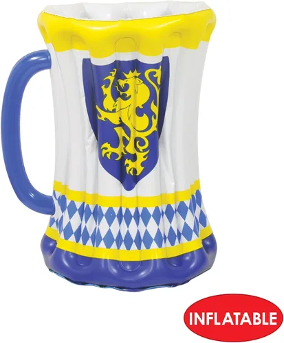 Miniatura 3 de Beistle Hielera inflable de la taza de cerveza del Oktoberfest – Enfriador de bebidas, contenedores de bebidas para fiestas, enfriador de bebidas