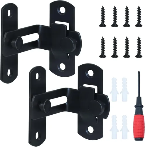 Miniatura 10 de S16100700 - Pestillo de puerta con cerradura de dos vías con cerradura de combinación de 4 dígitos y destornillador para puertas de metal con tubos