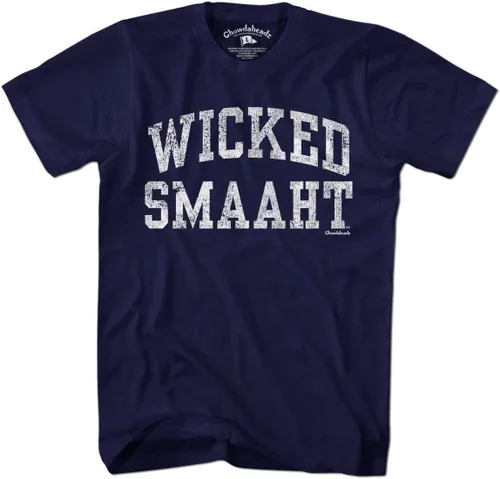 Miniatura 2 de Chowdaheadz Wicked Smaaht - Camiseta divertida de humor de Nueva Inglaterra