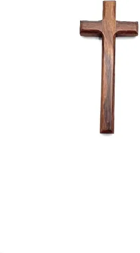 St John the Baptist Orthodox Brotherhood Cruz de mano de madera simple y maciza, tamaño pequeño (pequeño)