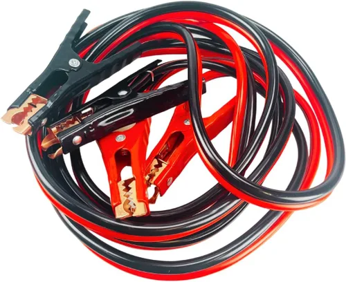 Miniatura 2 de Cable de refuerzo de calibre 6 de 16 pies Abrazaderas codificadas por colores Chapado en cobre de 400 amperios Sin enredos Bolsa