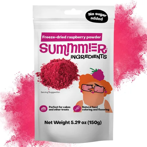 Miniatura 7 de Summmer Polvo de Frambuesa Liofilizada para Hornear - 1.76 Oz Sin Azúcar, Saborizante 100% Natural para Batidos - Cultivado de Forma Sostenible, Sin