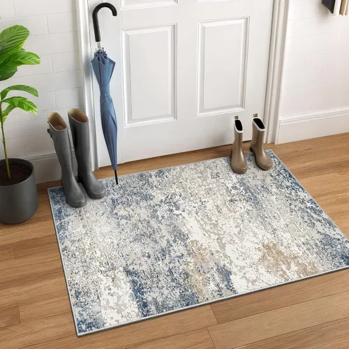 Miniatura 39 de Art&Tuft Alfombra Lavable, Alfombras de Área Abstractas con Respaldo Antideslizante, Alfombras Resistente a Manchas para Sala de Estar, Alfombra