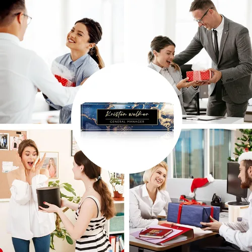 Miniatura 6 de Placa de identificación para escritorio, placa de nombre de escritorio personalizada, accesorios de escritorio de oficina acrílicos, regalos