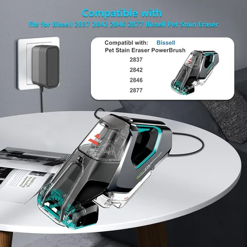 Miniatura 6 de Cargador PowerBrush de repuesto para borrador de manchas de mascotas Bissell 2837 compatible con Bissell 2842 2846 2877 3180 3181 3182 3705 3706