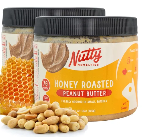 Miniatura 17 de Nutty Novelties Mantequilla de maní, alta en proteínas, baja en azúcar, mantequilla de maní saludable, mantequilla de maní completamente natural