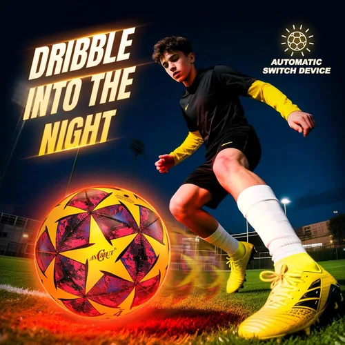 Miniatura 2 de Light Up Soccer Ball Glow in The Dark Size 3/4/ 5 Indoor&Outdoor Sports Gifts Birthday Ideas for 3-15+ Boys, Girls, Teens with Pre-Installed