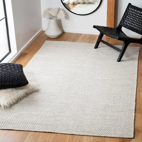 Miniatura 9 de SAFAVIEH Kilim Collection - Alfombra de pasillo de 2 pies 3 pulgadas x 7 pies, color marfil, lana de tejido plano hecho a mano, ideal para sala