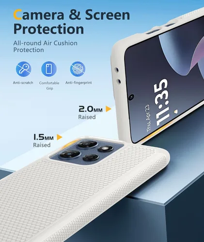 Miniatura 369 de FNTCASE Funda para iPhone 17 Pro: Fundas delgadas translúcidas de color azul claro compatibles con MagSafe, protección completa de la cámara