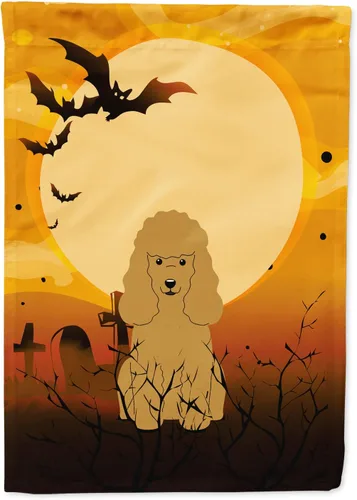 Miniatura 116 de Caroline's Treasures BB4307GF - Bandera de Halloween Airedale para jardín, bandera decorativa para patio exterior, obras de arte de patio, macizos