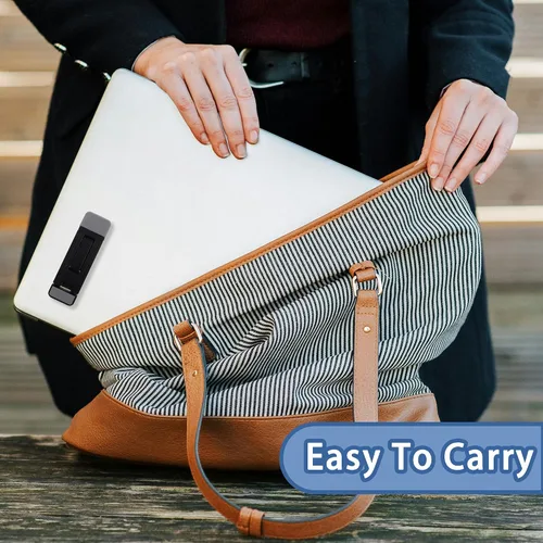 Miniatura 6 de 2 soportes pequeños para teclado para escritorio, elevador de teclado portátil para escritorio con 3 ángulos ajustables, elevador de computadora