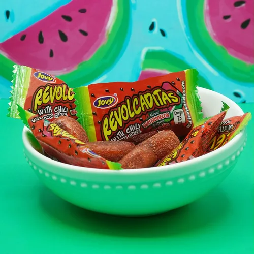 Miniatura 10 de Jovy Revolcaditas con sabor a chile y mango Bolsa de 6 onzas Caramelo mexicano