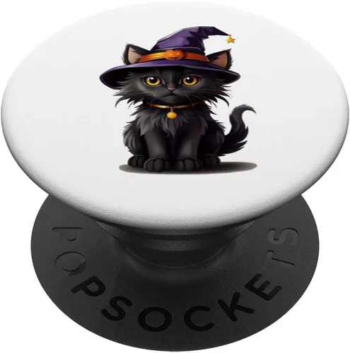 Miniatura 6 de Helloween pumpkin cat PopSockets MagSafe PopGrip for iPhone