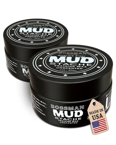 Miniatura 7 de Bossman MUDstache - Cera para bigote sin perfume para hombres (1 onza), fuerte retención de 24 horas, no pegajosa y fácil de aplicar para domar