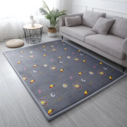 Loartee Alfombra de Área de Terciopelo Coral – Tapete de Juego para Bebé de Espuma Viscoelástica de 1 pulgada de grosor, alfombra lavable para niños