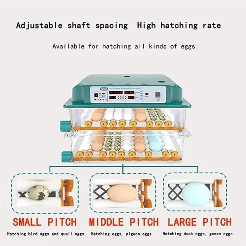 Miniatura 4 de Incubadora automática de pollo para criar huevos 98/120 Incubadora automática de huevos Incubadora de huevos de ganso pájaro Incubadora de 120 Huevos