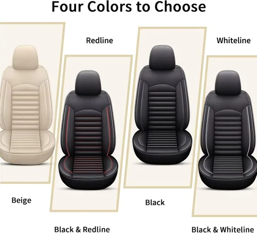 Miniatura 7 de IKABEVEM Fundas de asiento de automóvil para GMC Acadia 2017-2024, impermeable, de piel sintética, compatible con bolsa de aire