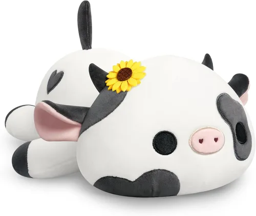 Miniatura 12 de Onsoyours Lindo peluche de vaca, suave peluche de aguacate amoroso, juguete de peluche esponjoso, almohada de aguacate, regalo para niños