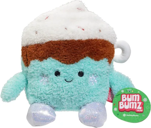 Miniatura 8 de BumBumz Cafetera Grande de 7.5 Pulgadas Peluche Sensorial con Peso - Con Licencia Oficial - Juguete de Animal de Peluche Suave, Esponjoso, Lindo