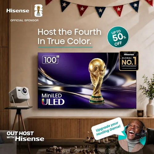 Miniatura 2 de Hisense 43" Serie E6 Cinema Hi-QLED 4K UHD Smart Fire TV (43E6QF, modelo 2025) - Sensor de luz AI, Dolby Vision · Atmos, control remoto por voz
