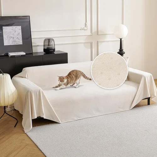 Miniatura 20 de MYSKY HOME Fundas Negras para Sofá Seccional, Fundas de Sofá para Sofá de Dos Plazas, Fundas de Sofá para Perros, Funda de Sofá Lavable, Manta Funda
