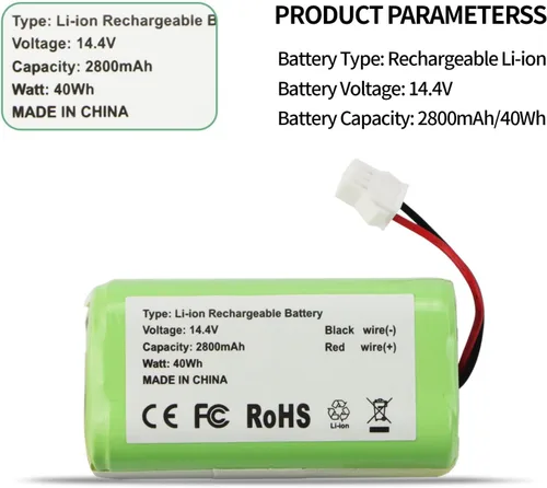 Miniatura 2 de INR18650 M26-4S1P Batería para robot aspirador 4INR19/66 repuesto para Eufy RoboVac 15C 15T 25 25C 30 30C 35C E5 G10 G15 G20 G30 G32 G35 G35+ R500