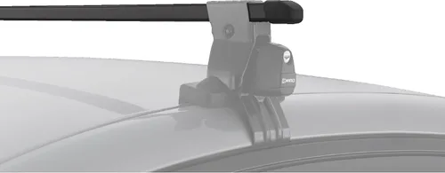Miniatura 7 de INNO IN-B107A Barras transversales cuadradas para sistemas de estanterías de techo - 42 pulgadas (1 par) (negro)