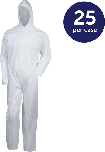 Miniatura 2 de KLEENGUARD - 3600044324 44324 A40 Elastic-Cuff and Ankles Hooded Coveralls White