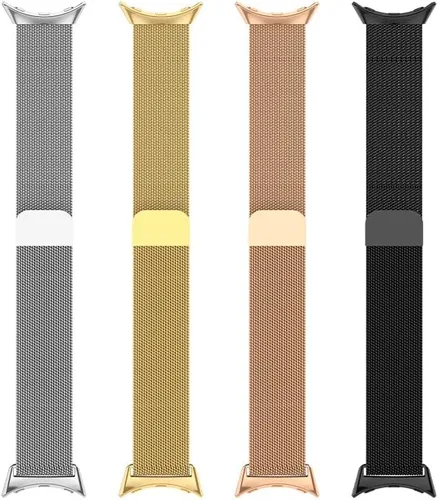 Miniatura 5 de Compatible con correas de repuesto para Google Pixel Watch, pulseras de bloqueo magnético de metal de acero inoxidable, correa de muñeca ajustable